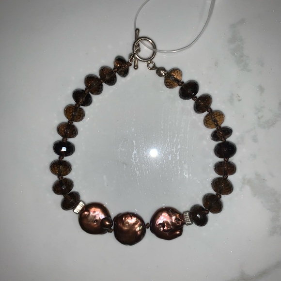 Mahogany Tone Mala Beaded Bracelet - Picture 5 of 8